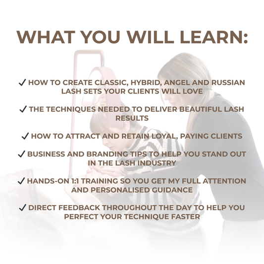 Combined 1:1 Lash Extensions 2 Day Course