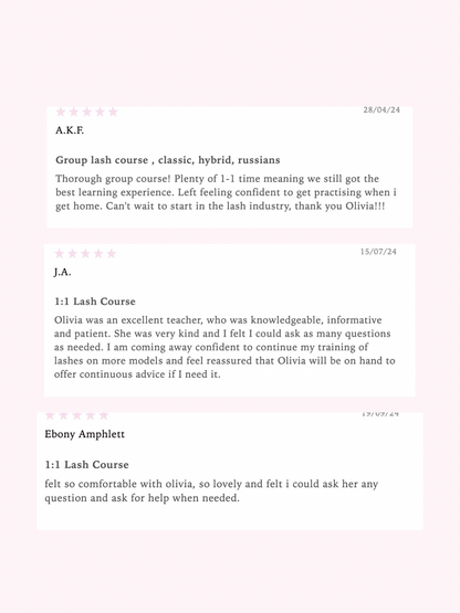 Classic Lash Extension Course